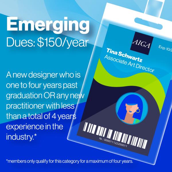 AIGA Emerging Membership $150/year